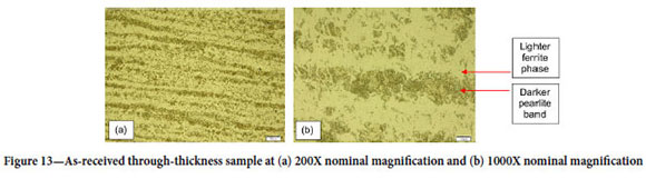 Tracking the degradation of carbon steel mechanical properties due to ...