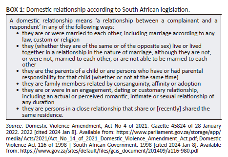 Domestic violence: Screening and management in South Africa